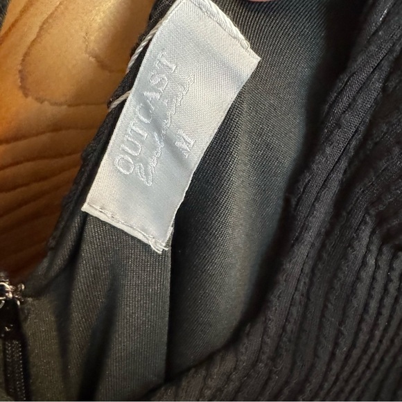 Outcast Black Strappy Mini Dress Size Medium - Picture 3 of 6